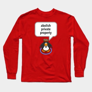 Abolish Private Property - Club Penguin Long Sleeve T-Shirt